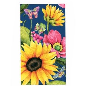 Blueink Studios Soleil Sunflowers Guest Towel Napkins, 40 ct